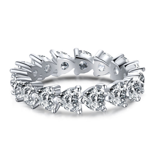[Royal Jewelry]0.25 Carat Radiant Romance Heart Cut Lover Ring