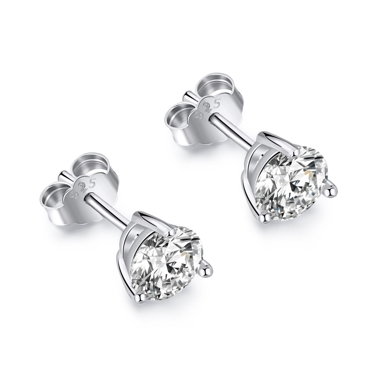 [Royal Jewelry]Dainty Round Shape Earrings