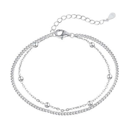 [Royal Jewelry]Delicate Bead Double Layer Bracelet
