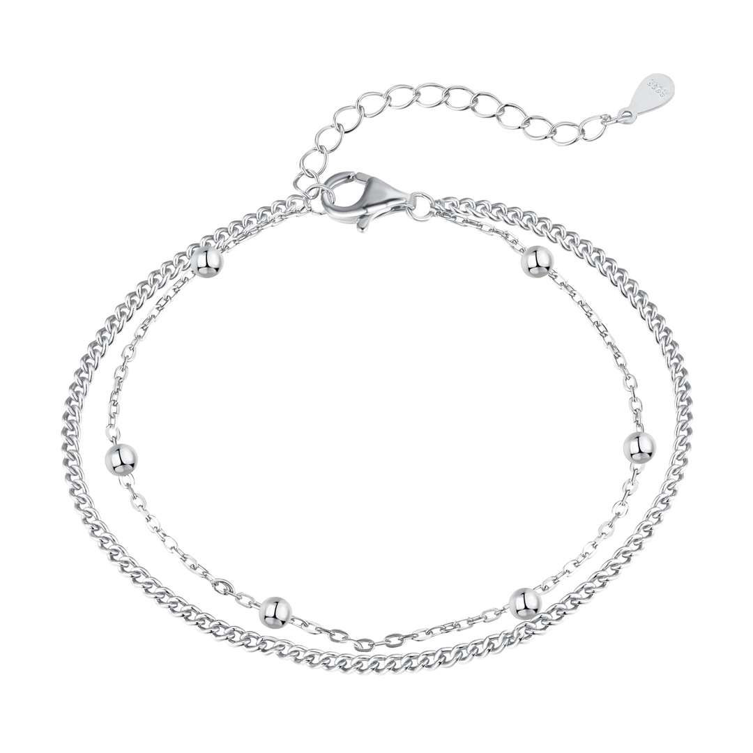 [Royal Jewelry]Delicate Bead Double Layer Bracelet