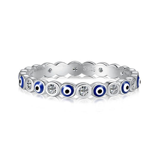 [Royal Jewelry]Sparkling Vibrant Round Shape Daily Ring