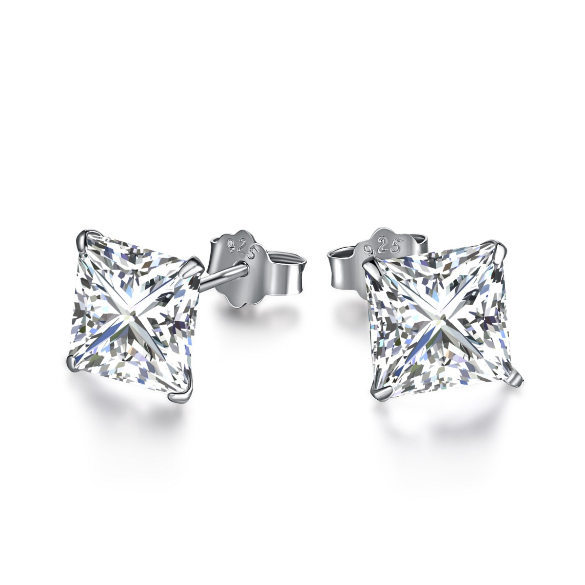 [Royal Jewelry]Ornate Square Shape Earrings