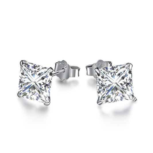 [Royal Jewelry]Ornate Square Shape Earrings