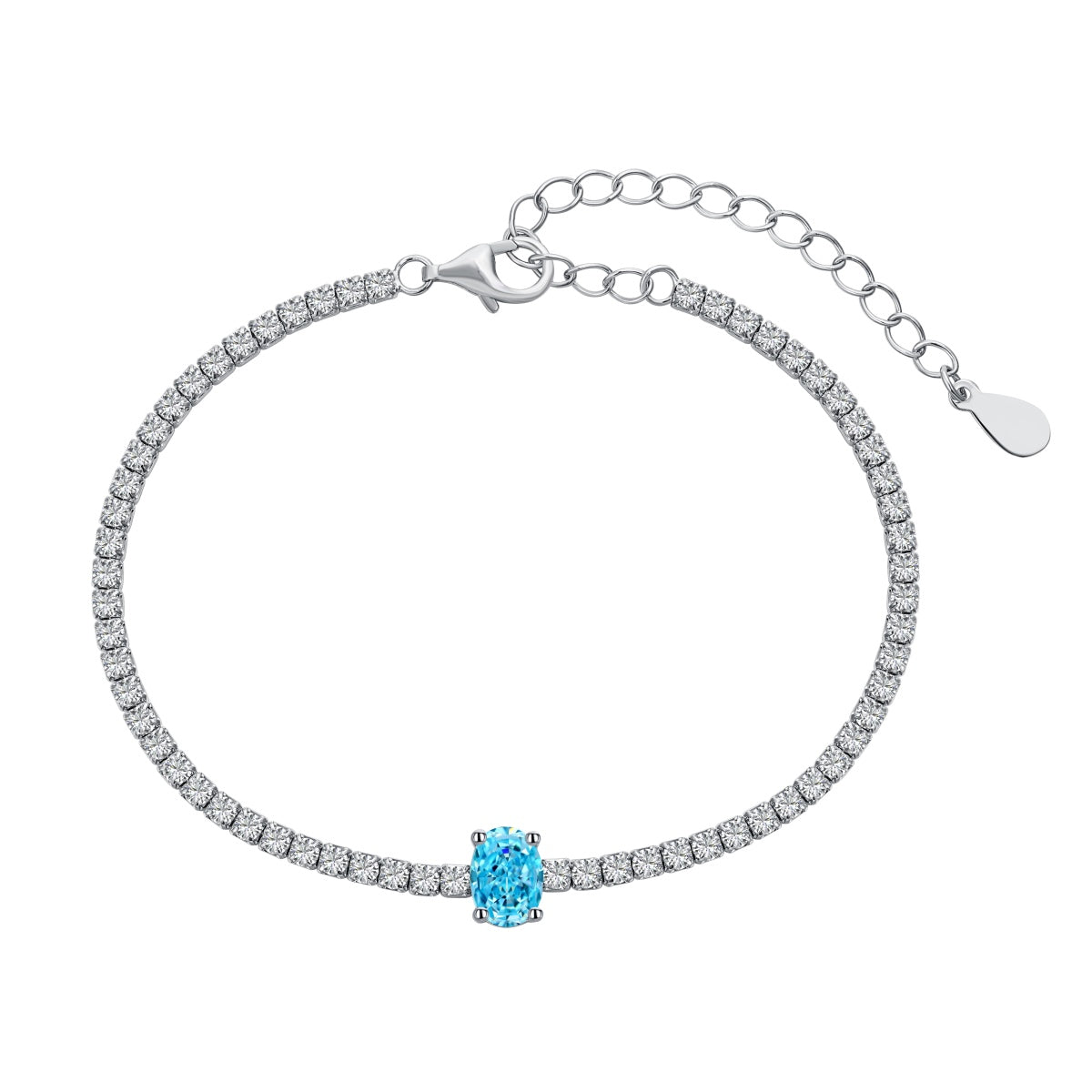 [Royal Jewelry]0.75 Carat Exquisite Oval Cut Daily Bracelet