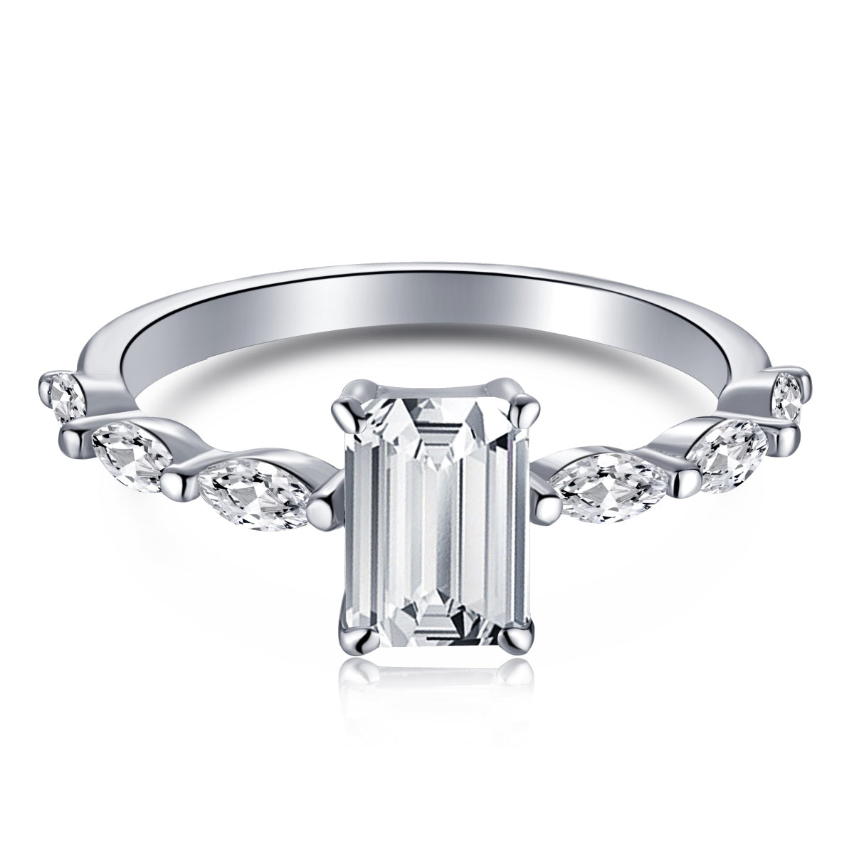 [Royal Jewelry]1.0 Carat Dainty Resplendent Radiant Cut Daily Ring