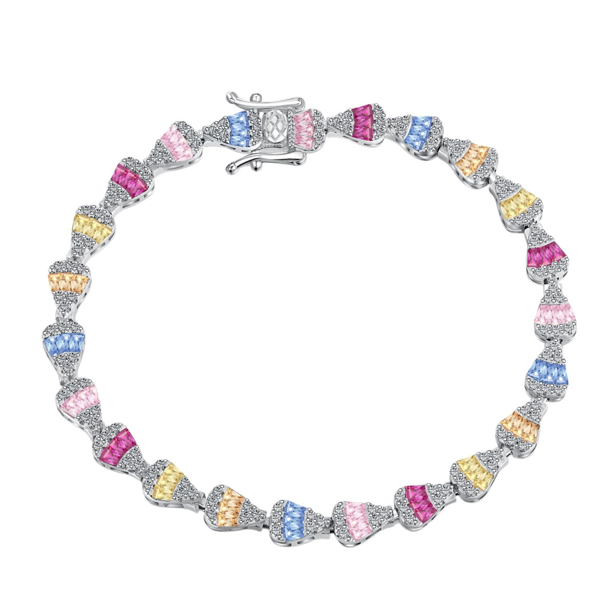 [Royal Jewelry]Radiant Water Drop Shape Daily Bracelet