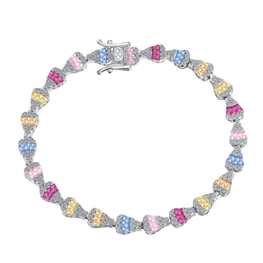 [Royal Jewelry]Radiant Water Drop Shape Daily Bracelet