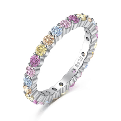 [Royal Jewelry]Elegant Vivid Round Cut Daily Ring
