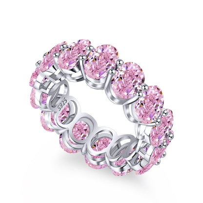 [Royal Jewelry]Dainty Elongated Cushion Cut Tennis Ring