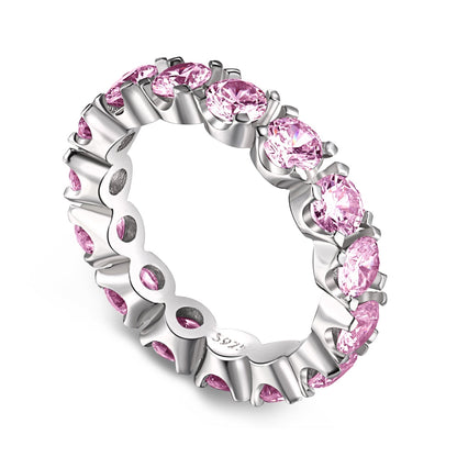 [Royal Jewelry]Eternity Round Cut Tennis Ring