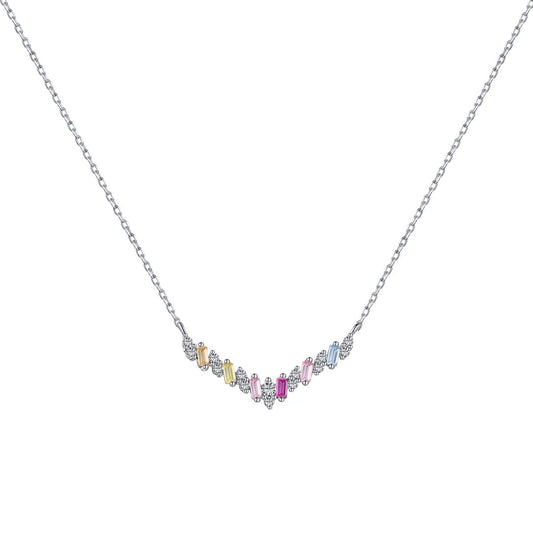 [Royal Jewelry]Dazzling Rainbow Necklace