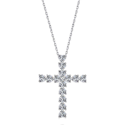 [Royal Jewelry]Radiant Cross Shape Necklace