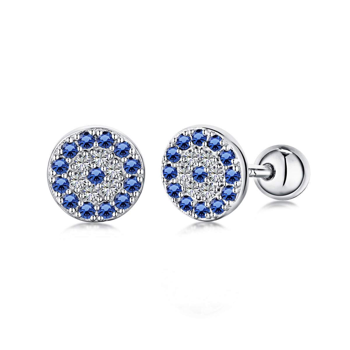 [Royal Jewelry]Devil's Eye Ear Bone Nail Earrings