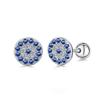 [Royal Jewelry]Devil's Eye Ear Bone Nail Earrings
