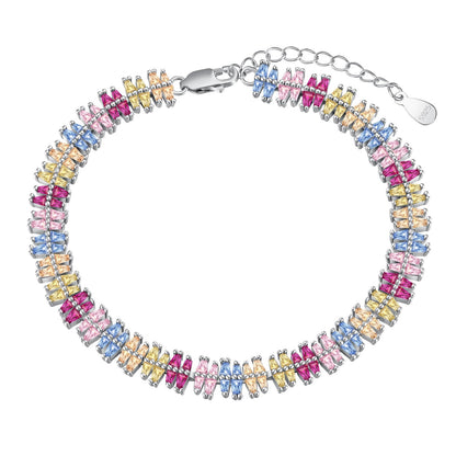 [Royal Jewelry]Sparkling Exquisite Multi Cut Party Bracelet