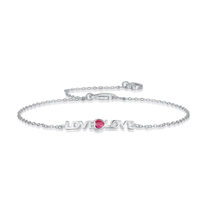 [Royal Jewelry]Romantic Heart Shape Lover Bracelet