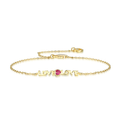 [Royal Jewelry]Romantic Heart Shape Lover Bracelet