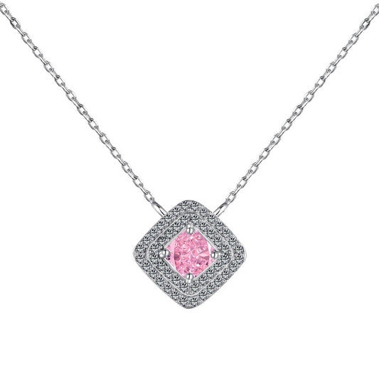 [Royal Jewelry]Sparkling Asscher Cut Necklace