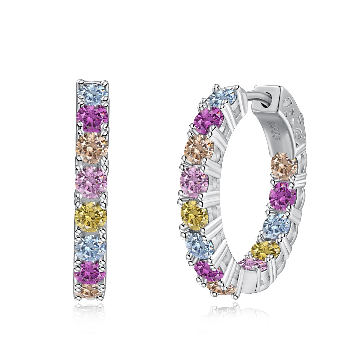 [Royal Jewelry]Unique Round Cut Daily Earrings