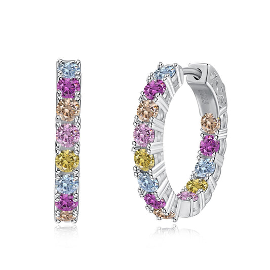 [Royal Jewelry]Unique Round Cut Daily Earrings