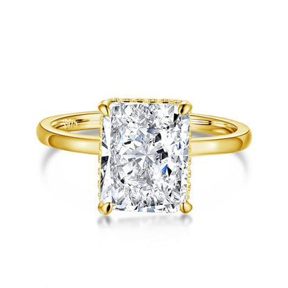 [Royal Jewelry]4.0 Carat Ornate Enchanting Radiand Cut Banquet Ring