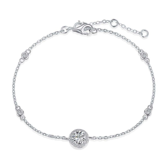 [Royal Jewelry]Dazzling Round Cut Shape Bracelet