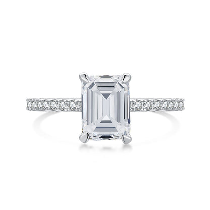 [Royal Jewelry]2.0 Carat Scintillating Ornate Radiant Cut Party Ring
