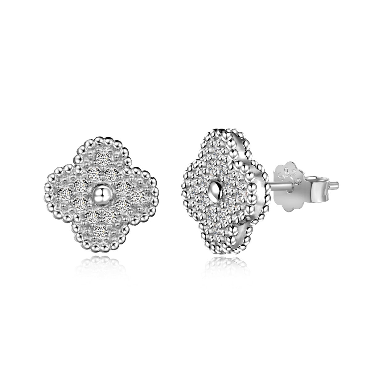[Royal Jewelry]Four Leaf Clover Fashion Earrings