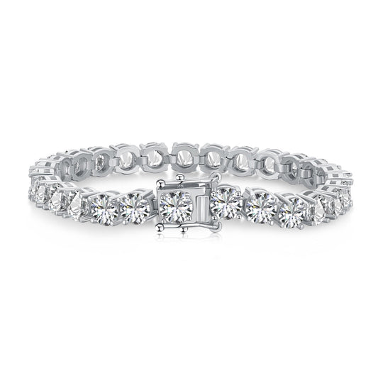 [Royal Jewelry]0.75 Carat Dazzling Round Cut Wedding Bracelet
