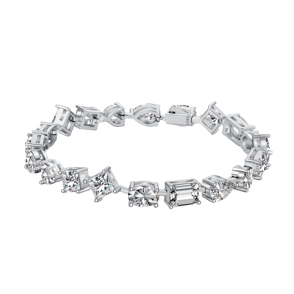 [Royal Jewelry]Unique Exquisite Multi Cut Daily Bracelet