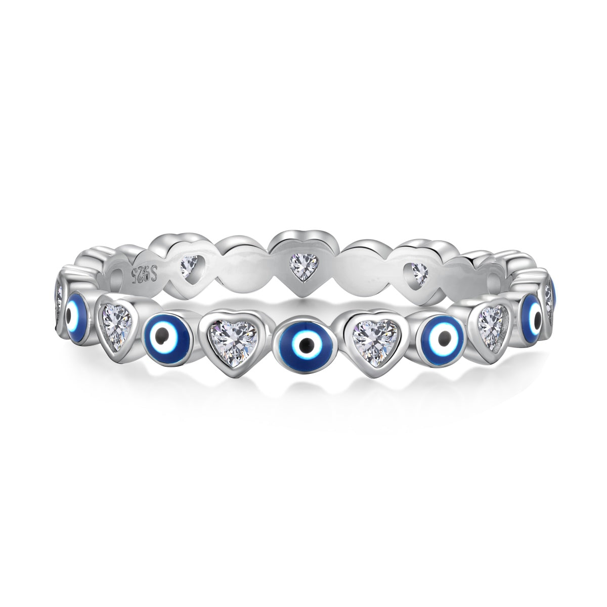 [Royal Jewelry]Radiant Colorful Round Shape Daily Ring
