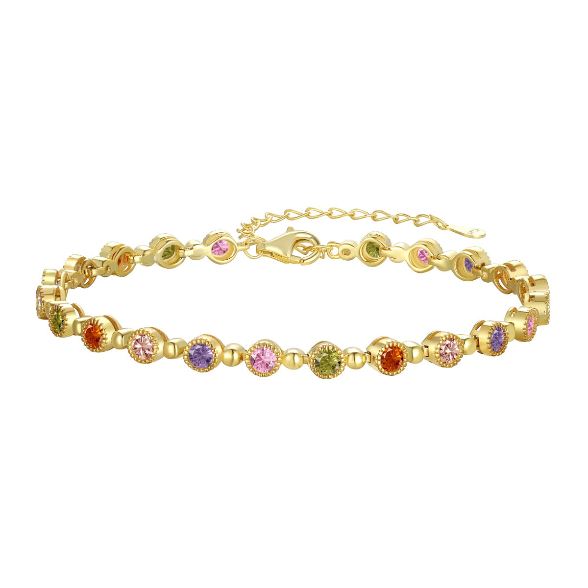 [Royal Jewelry]Sparkling Exquisite Round Cut Party Bracelet