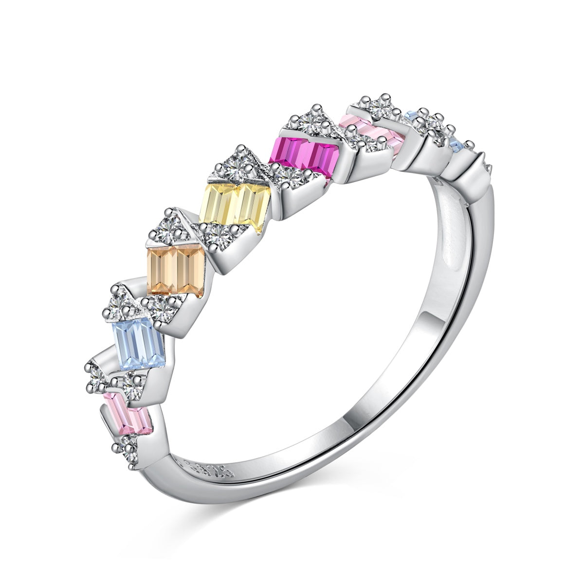 [Royal Jewelry]Delicate Vibrant Emerald Cut Daily Ring