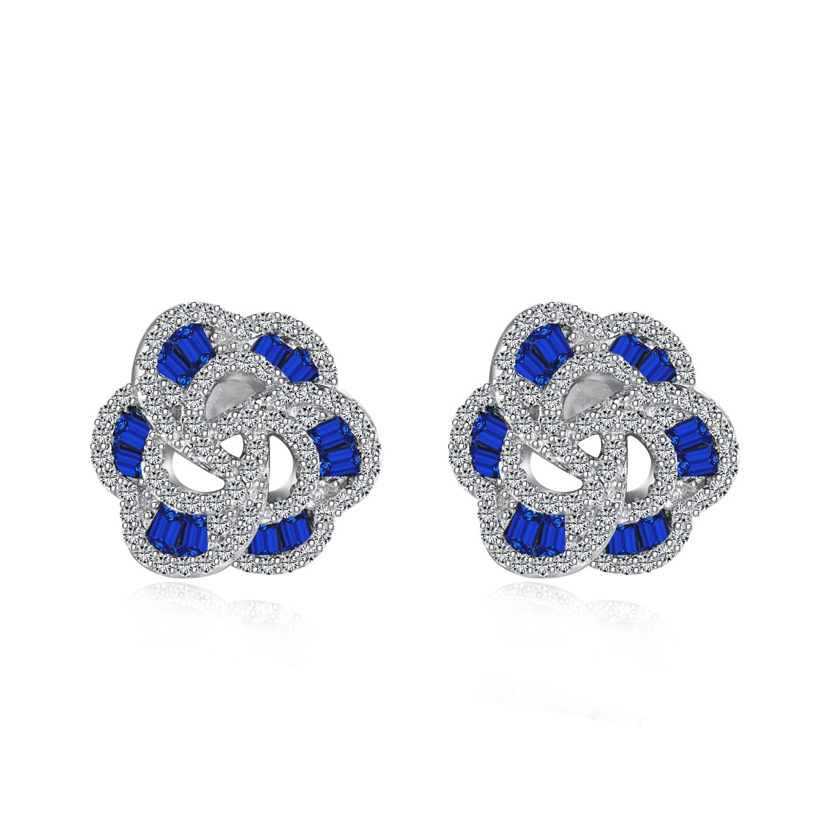 [Royal Jewelry]Exquisite Flower Shape Daily Earrings