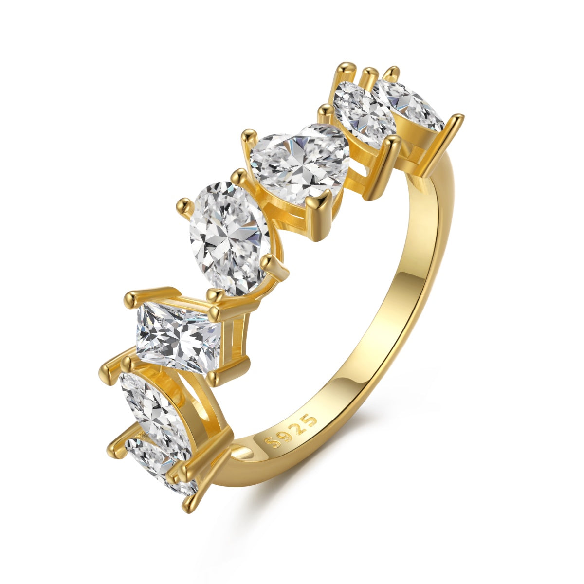[Royal Jewelry]Delicate Multi Cut Ring