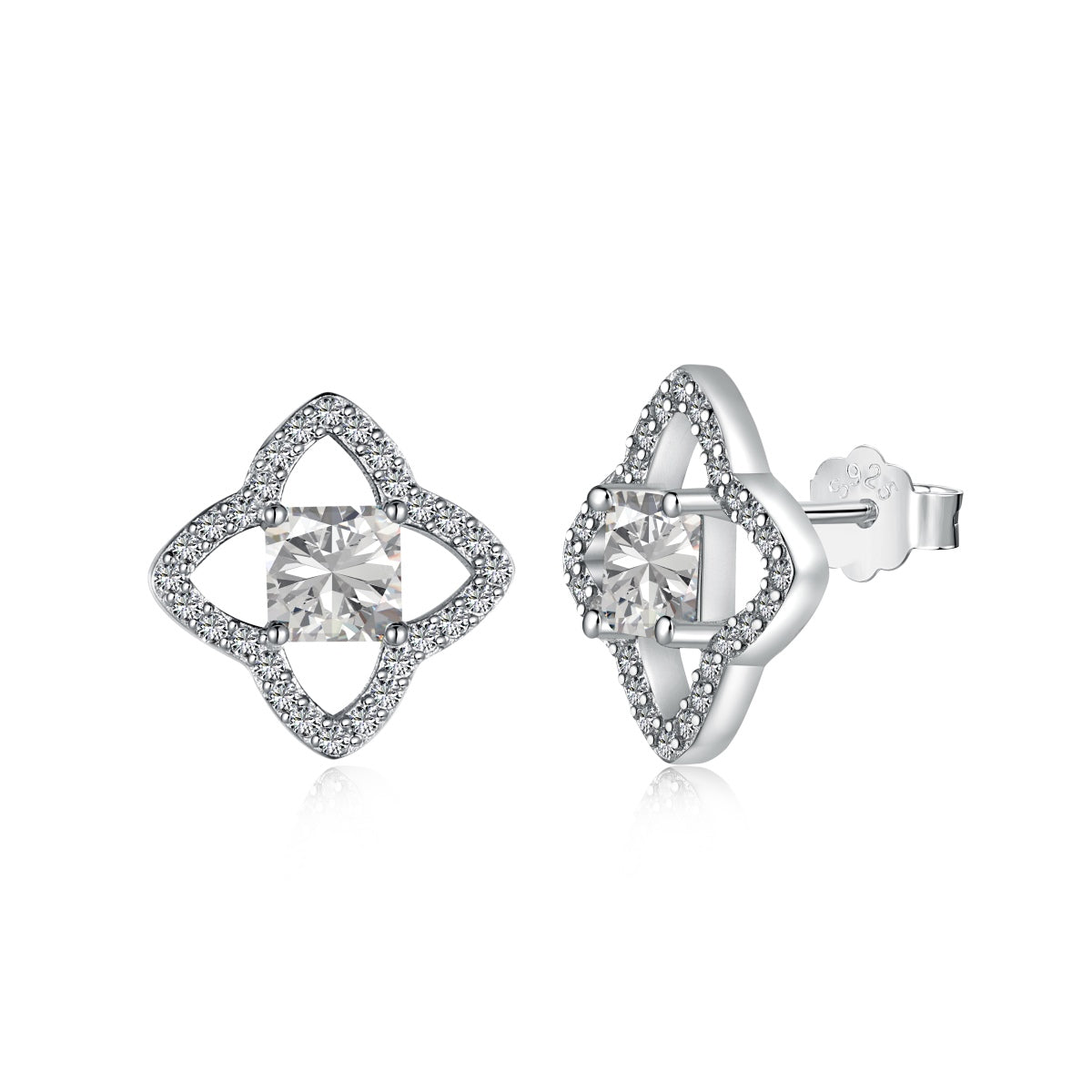 [Royal Jewelry]Elegant Star Shape Princess Cut Daily Earrings