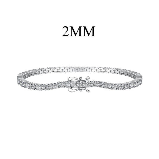 [Royal Jewelry]Dazzling Exquisite Round Cut Daily Bracelet