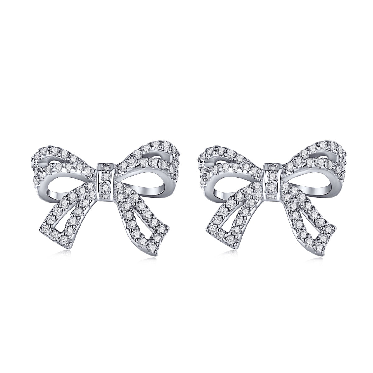 [Royal Jewelry]Dainty Bow Shape Earrings