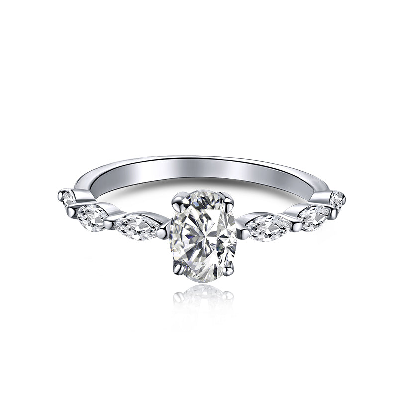 [Royal Jewelry]0.75 Carat Luxurious Vibrant Elongated Cushion Cut Daily Ring