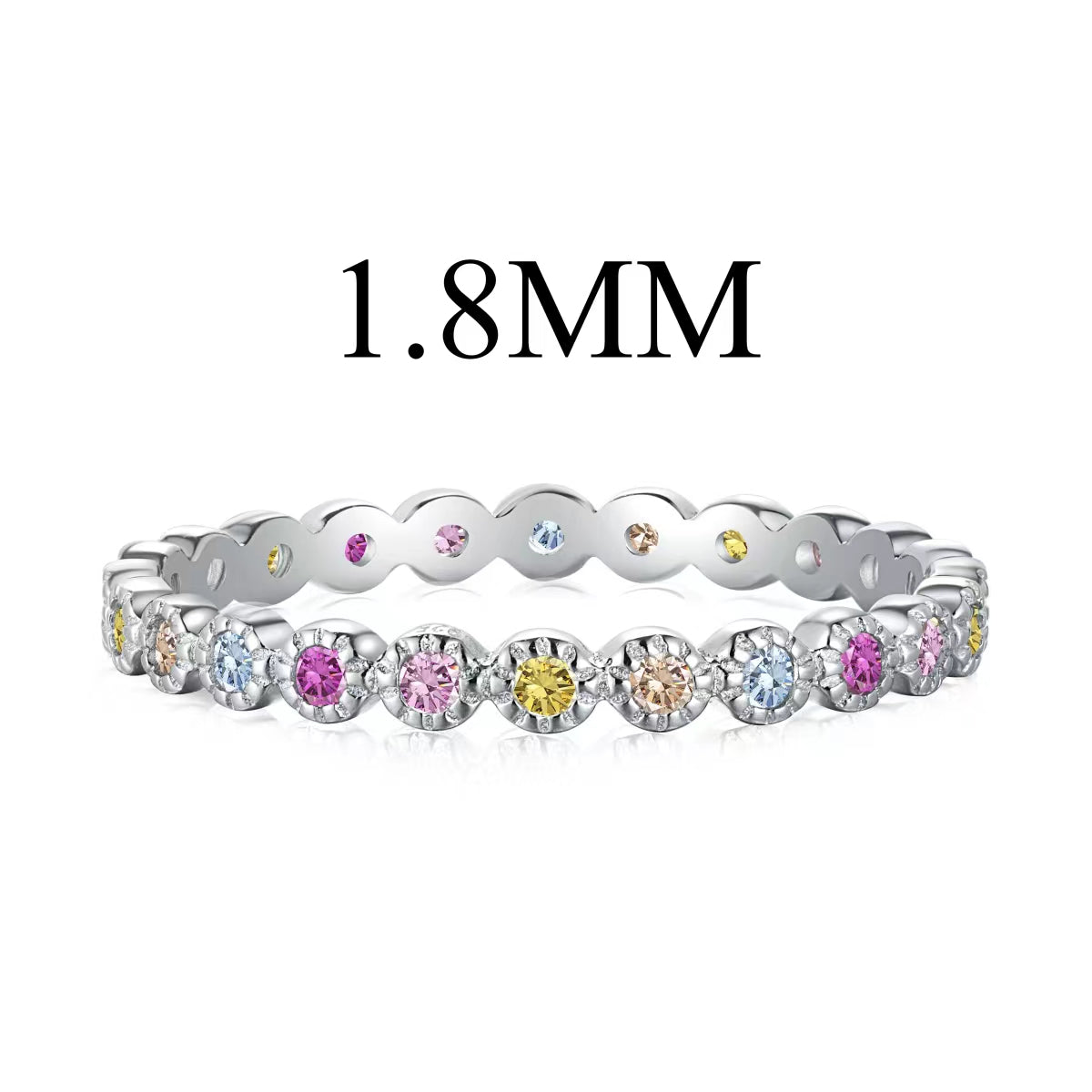 [Royal Jewelry]Unique Scintillating Round Cut Daily Ring