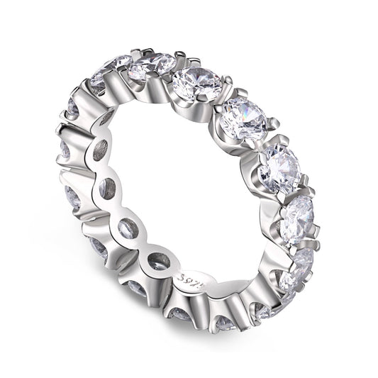 [Royal Jewelry]Eternity Round Cut Tennis Ring