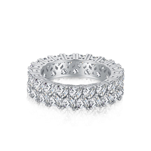 [Royal Jewelry]Sparkling Full Heart Ring