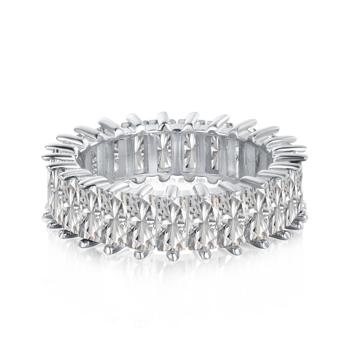 [Royal Jewelry]Unique Colorful Radiant Cut RIng