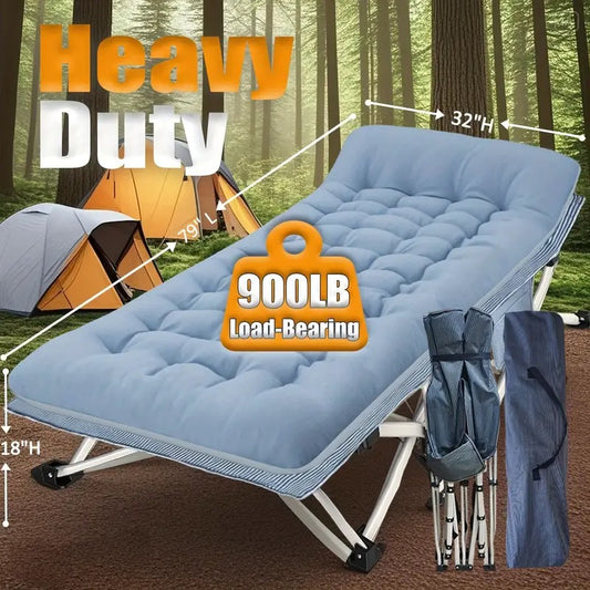 oversized camping cot xxl 32 inches width with comfortable mattress extra wide cots for sleeping camping gear and equipment folding cot camping